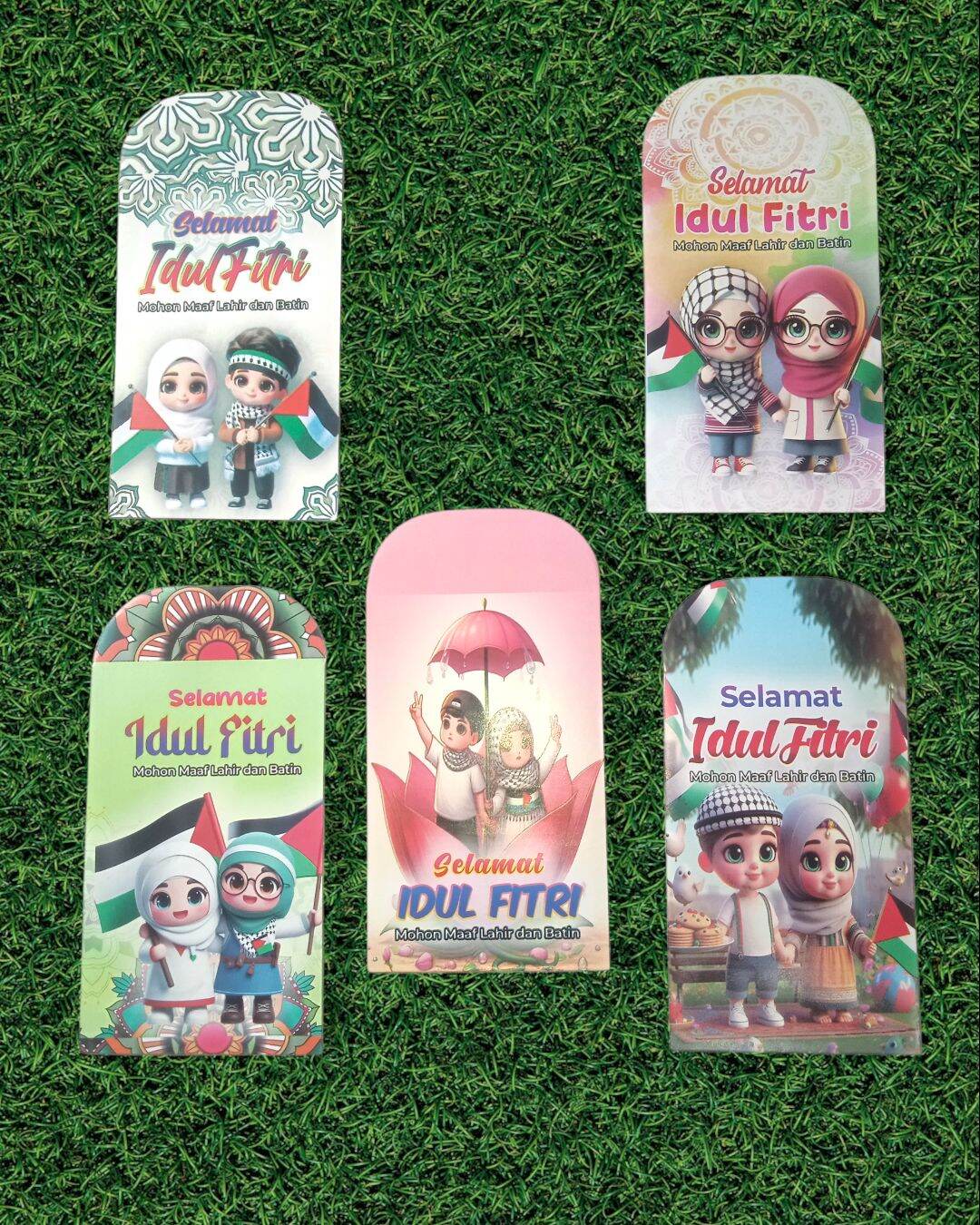50Pcs Angpau Amplop Lebaran Motif ATM