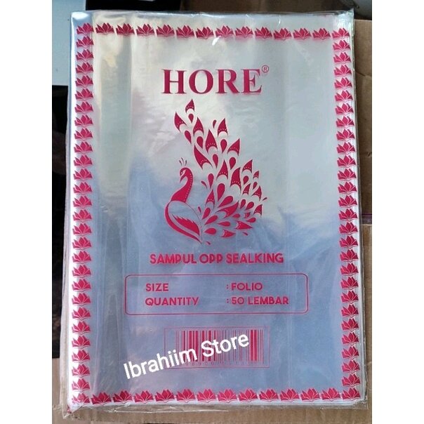 SAMPUL PLASTIK FOLIO ISI 50 PCS / SAMPUL OPP FOLIO MURAH