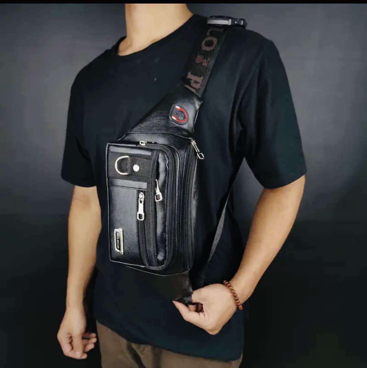 Beli Weist Bag Pria Kulit Asli Import Online Harga Terbaik