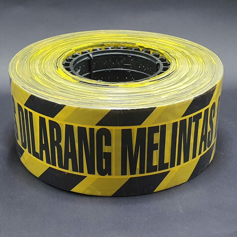 Safety Line Tulisan DILARANG MELINTAS Ukuran 3*300M Lazada Indonesia