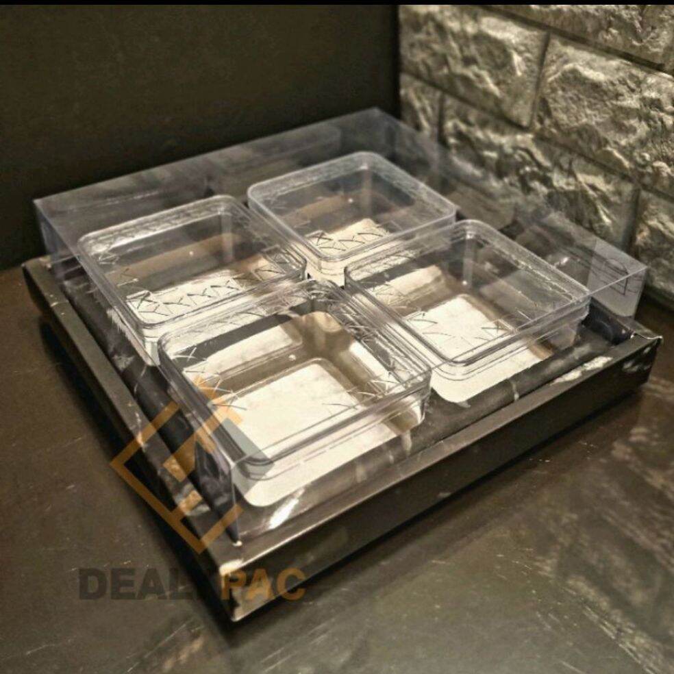 Box Hampers Kue Kering -Quartet Black (per 6pcs)