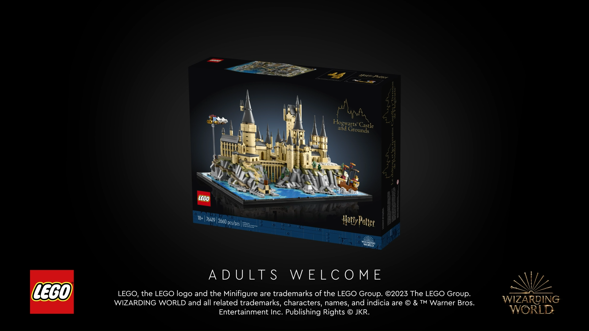 LEGO Harry Potter 76419 Hogwarts Castle and Grounds Building Set