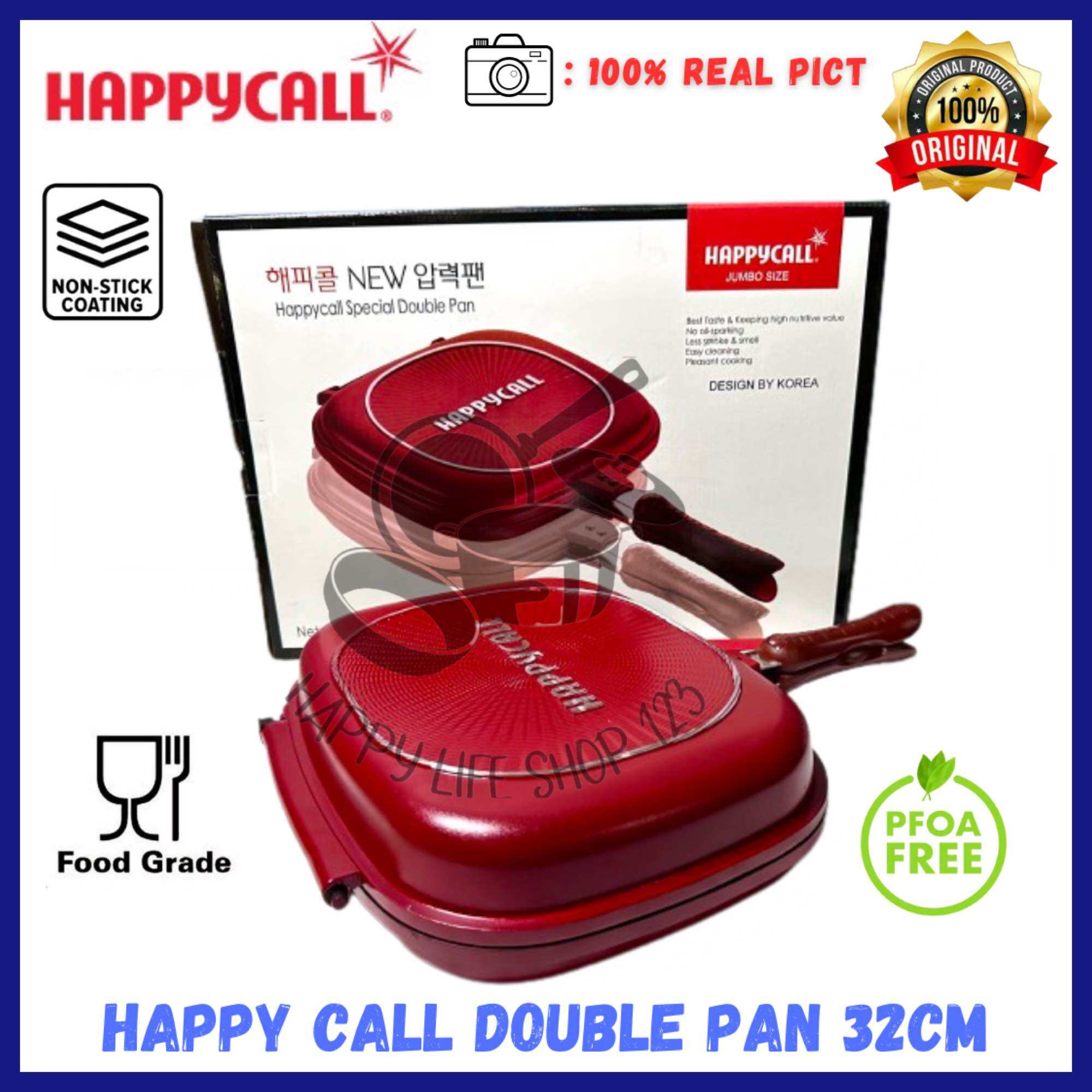 Jual Happy Call Double Pan Jumbo 32cm happycall double Pan Bolak Balik size  32cm