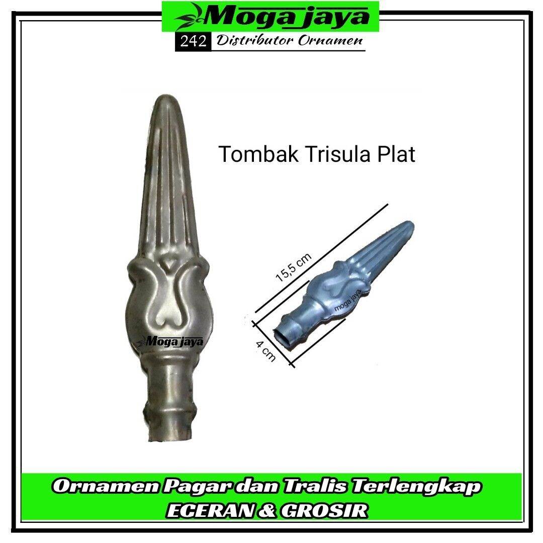 tombak pagar besi plat harga per 25pcs ornamen hiasan pagar
