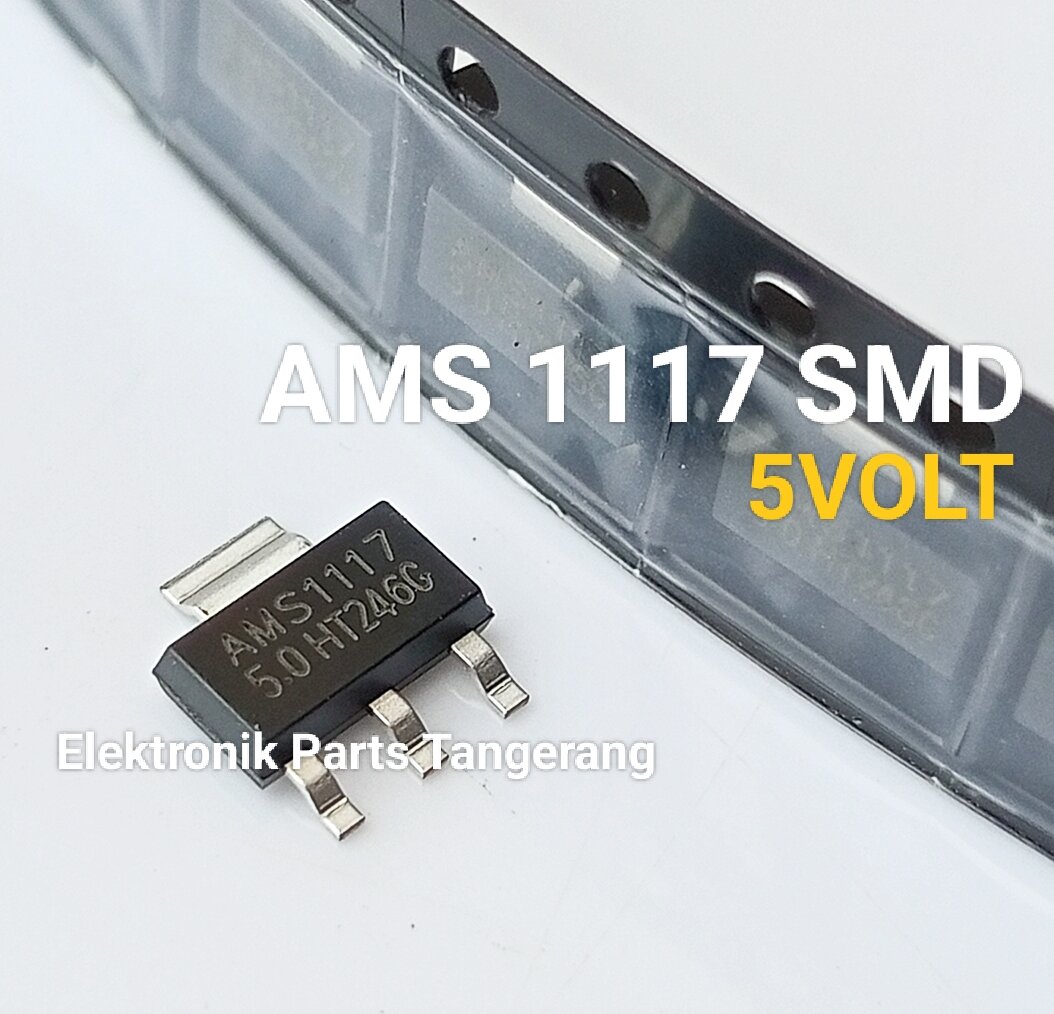 10Pcs AMS1117-5.0 Voltage Regulator IC – 5V 1A Low Dropout, SOT-223 Package (AMS Brand)
