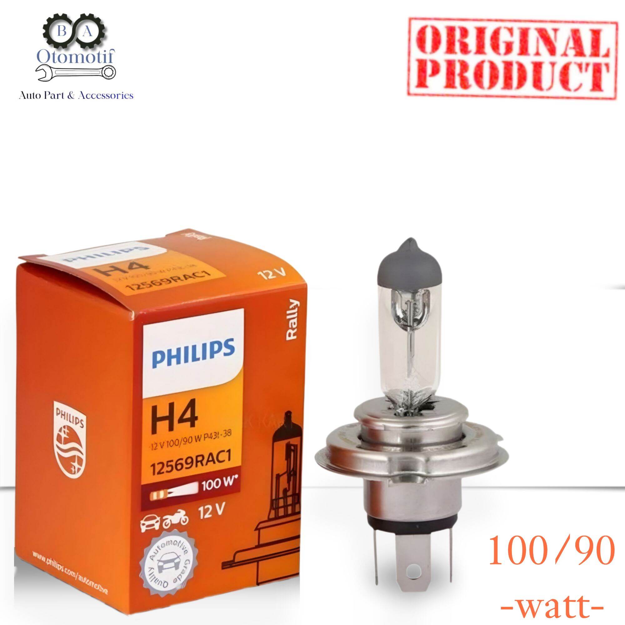 Philips H4 12V 100/90 Watt Original