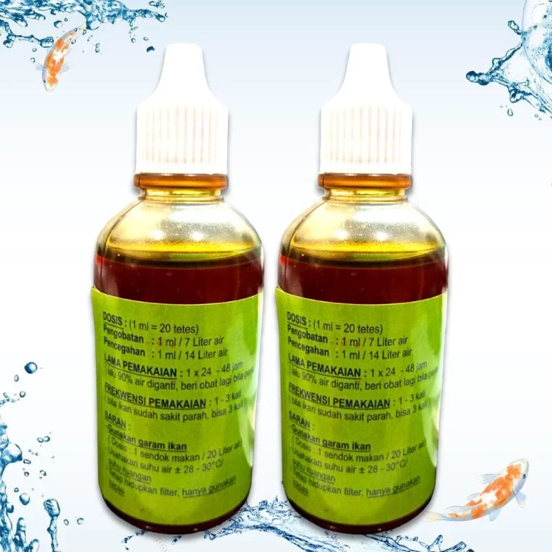 Obat ikan luka anti bakteri AKARI AA ALL STOP 75ML