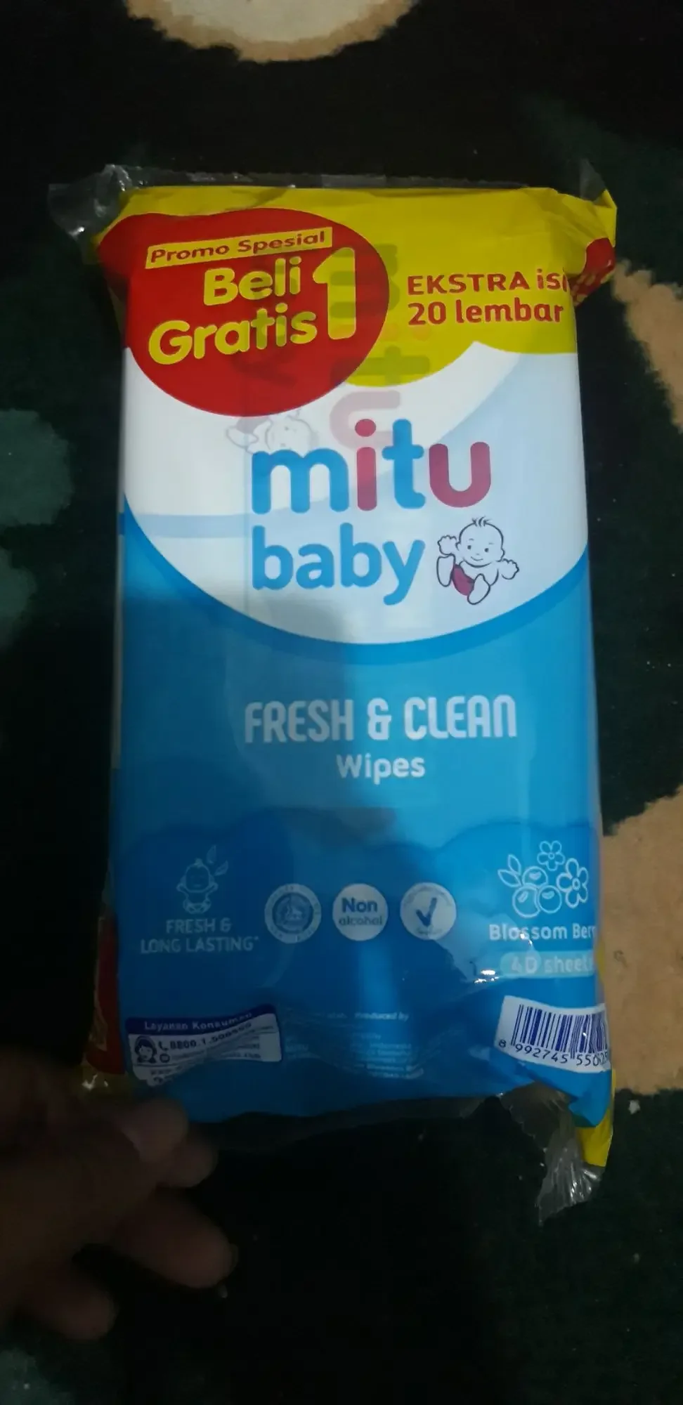 mitu tisu fresh & clean baby buy 1 get 1