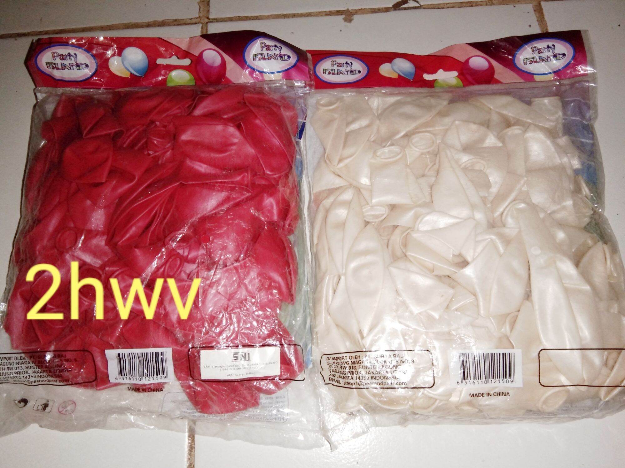 Balon Polos Putih isi 100pcs | Lazada Indonesia