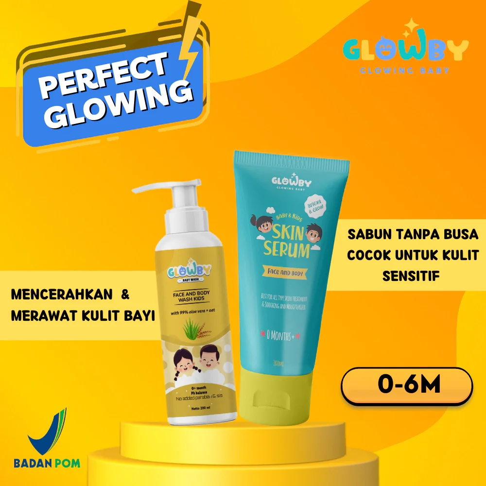 (Glowby) Perfect Glowing Sabun dan Serum Lotion Bayi dan Anak