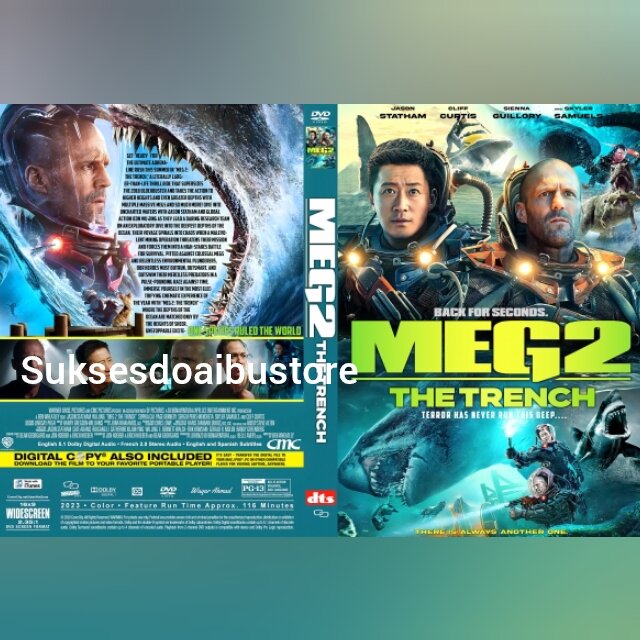 Dvd Film Meg 2 The Trench 2023 Lazada Indonesia