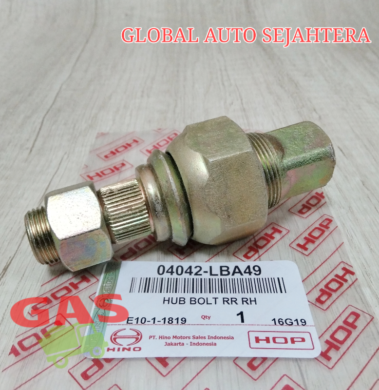 Baut Roda Belakang Kanan Toyota Dyna Dutro Hub Bolt Rear Rh Ht Ht