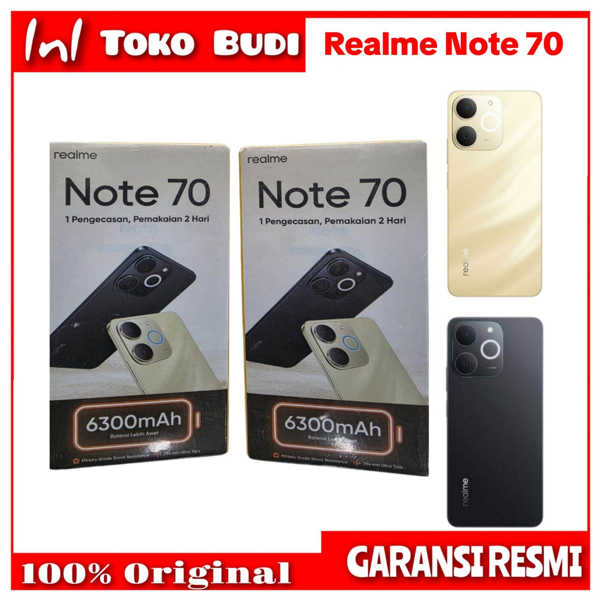 Realme Note 70 (4/128 4/64) Official Guarantee Harga  1,285,000 Ringgit*Penghantaran Percuma