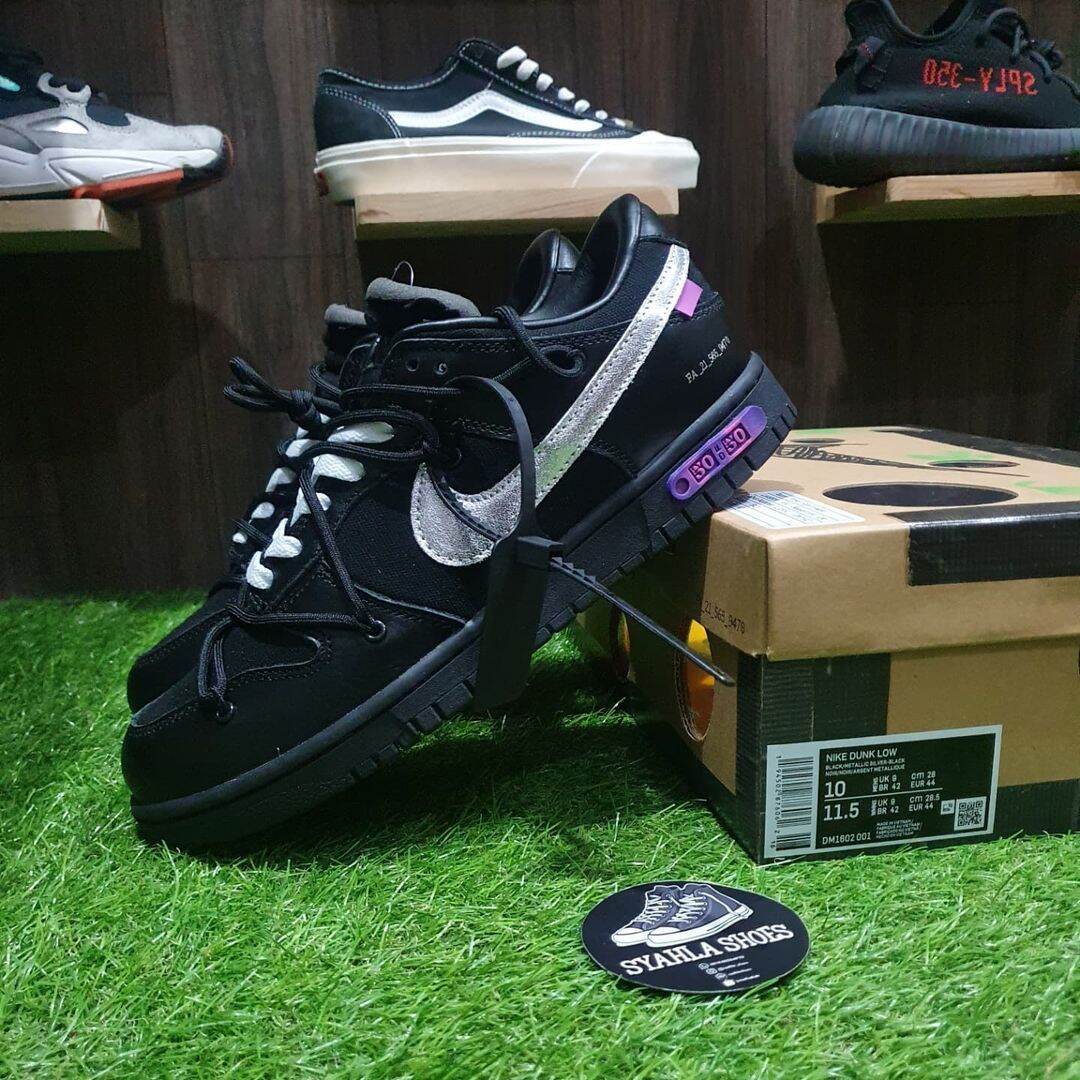 dunk low off white black