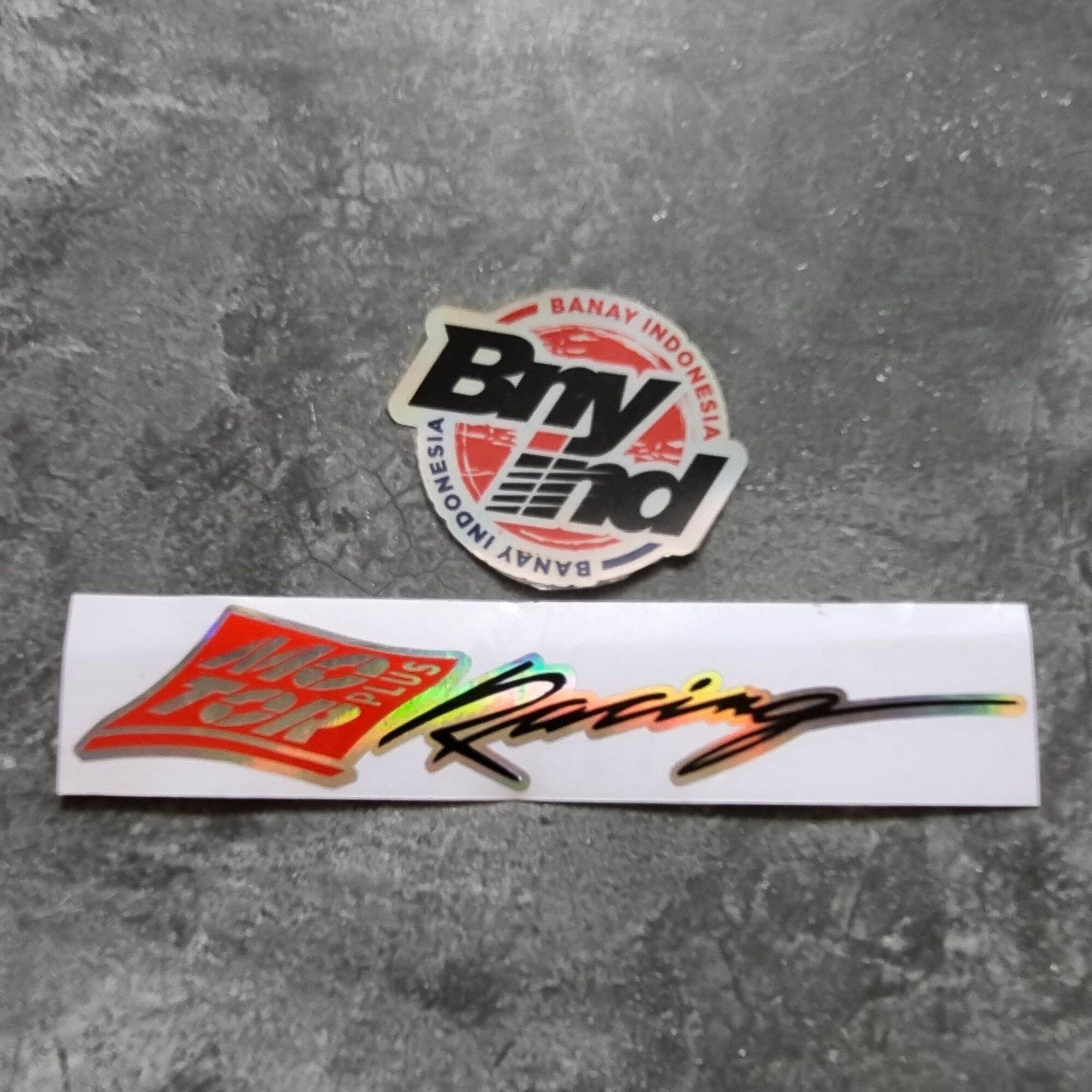 STICKER STIKER BLACK MOTOR PLUS TDR TRD FOX RACING CUTTING Lazada Indonesia