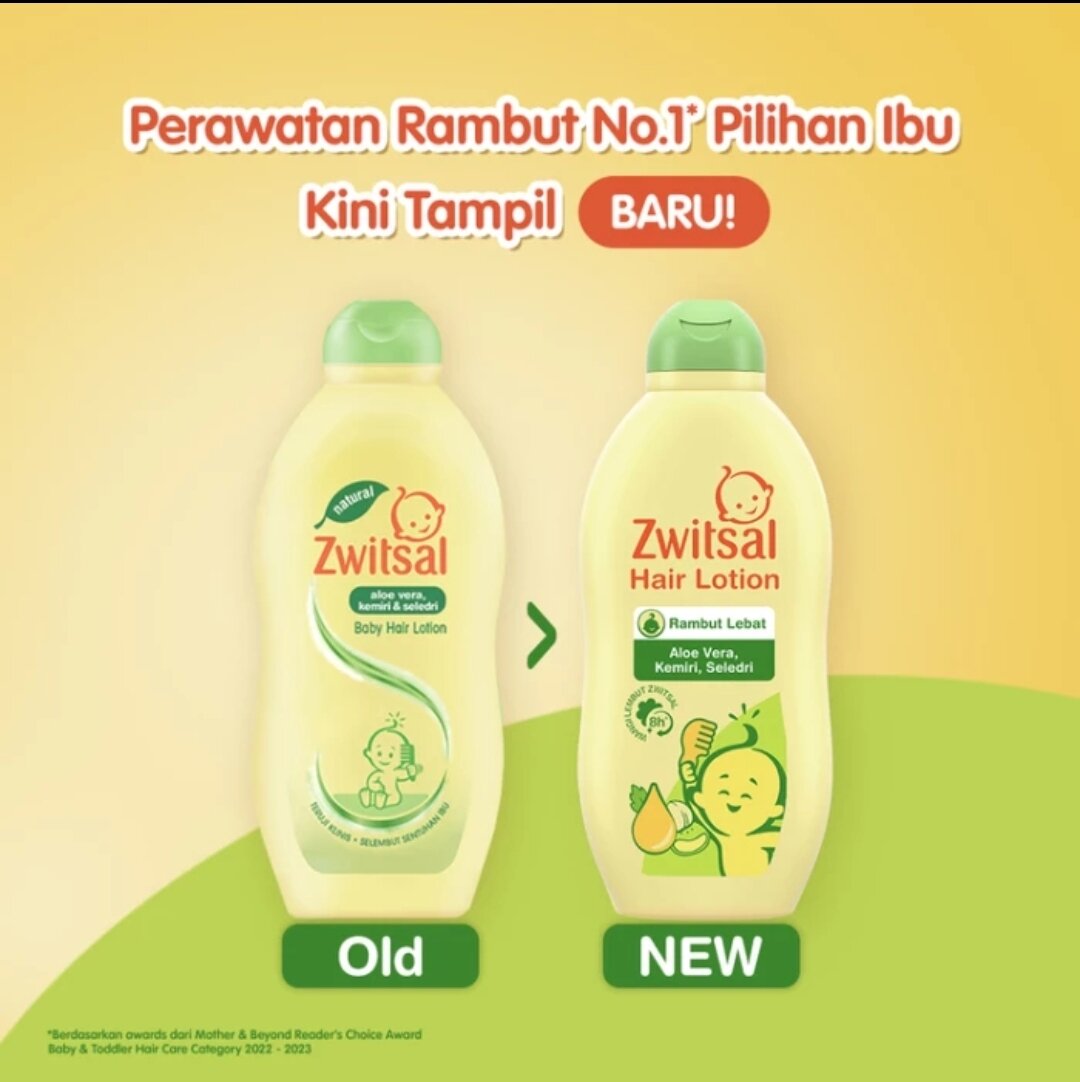Zwitsal Baby Hair Lotion Aloe Vera Kemiri Seledri  - 100ml & 200ml. 