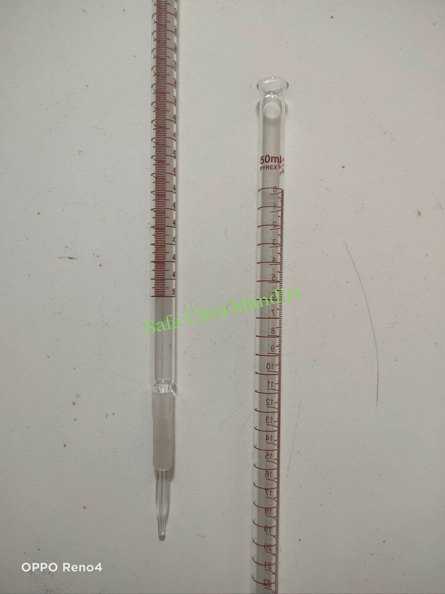 Buret Alkali 50ml / Buret Lurus Tanpa Kran 50ml Pyrex Lazada Indonesia