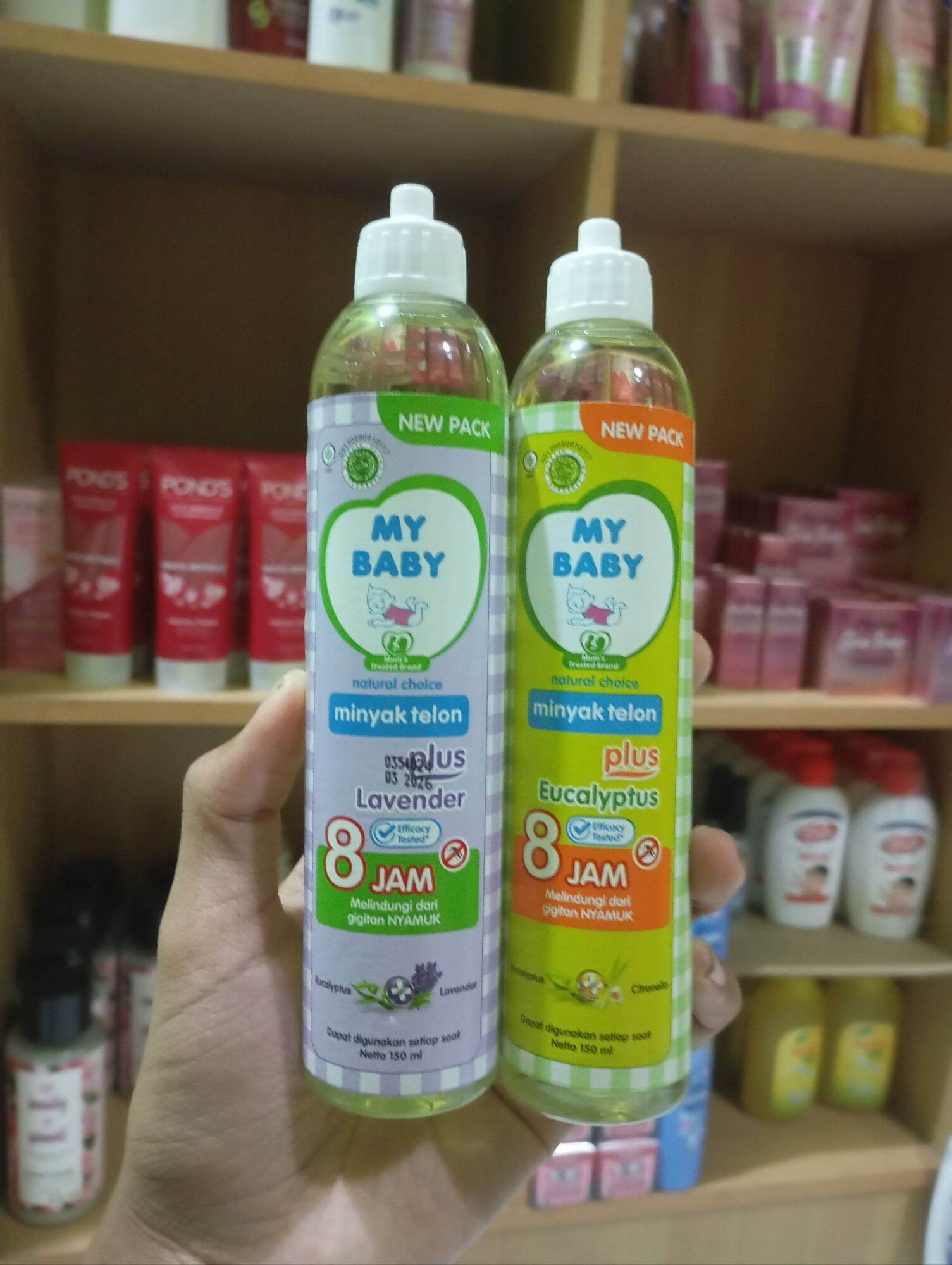 Label Rijek my baby minyak telon lavender dan Eucalyptus Citronella 150ml *tanpa ...