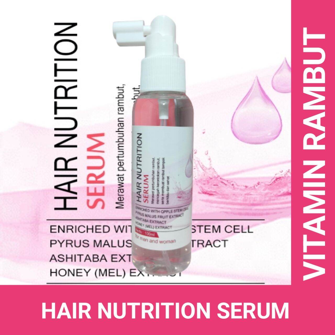 Hair vitamin rambut 100ml rambut kering rambut rusak Rambut rontok. 