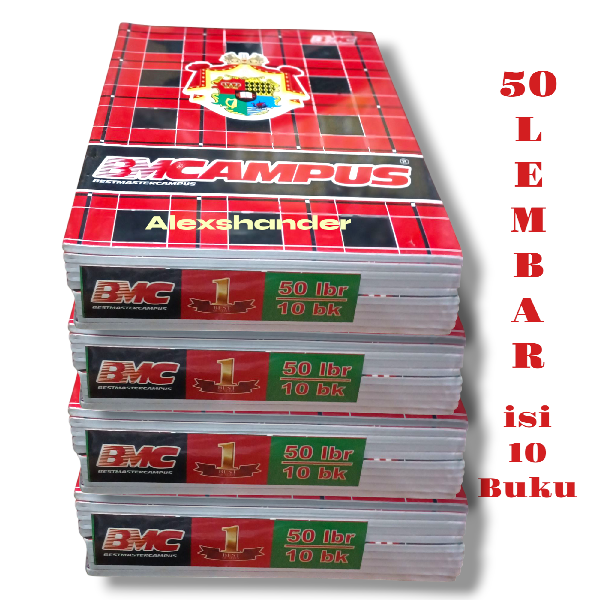 1 Pack of Bmcampus Notebooks 50 Sheets A4/B5 Premium Thick Cover, Boxy Book Large