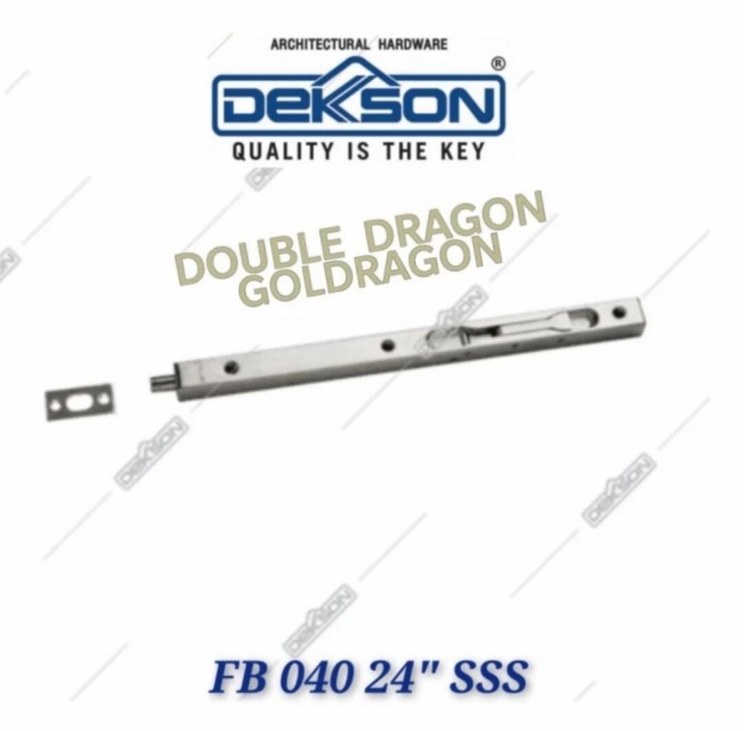 Flush Bolt Dekkson FB 040 24" SSS Grendel Tanam Dekkson FB 040 24" SSS