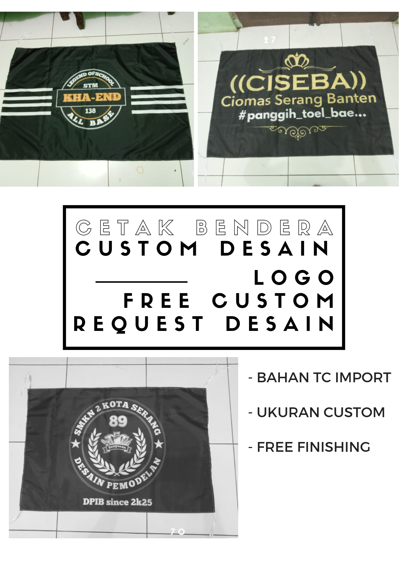 CETAK BENDERA REQUEST DESIGN BEBAS - CETAK BENDERA SATUAN - CETAK ...