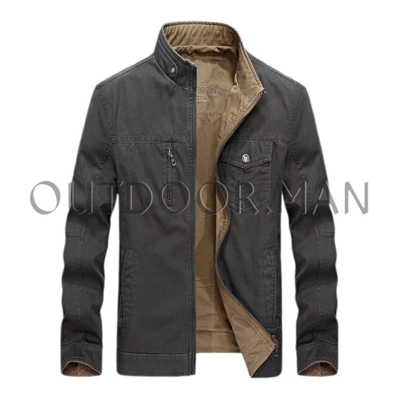 Jaket Canvas Pria Jaket Kerja Kantor Jaket Motor Big Size | Lazada