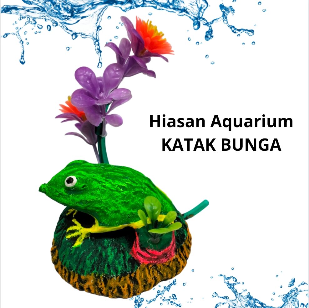 HIASAN KATAK BUNGA HIASAN DEKORASI AQUARIUM AQUASCAPE