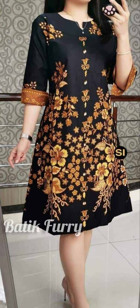 Dress Batik Wanita - Batik Dress Terbaru - Dress Batik Modern | Lazada ...