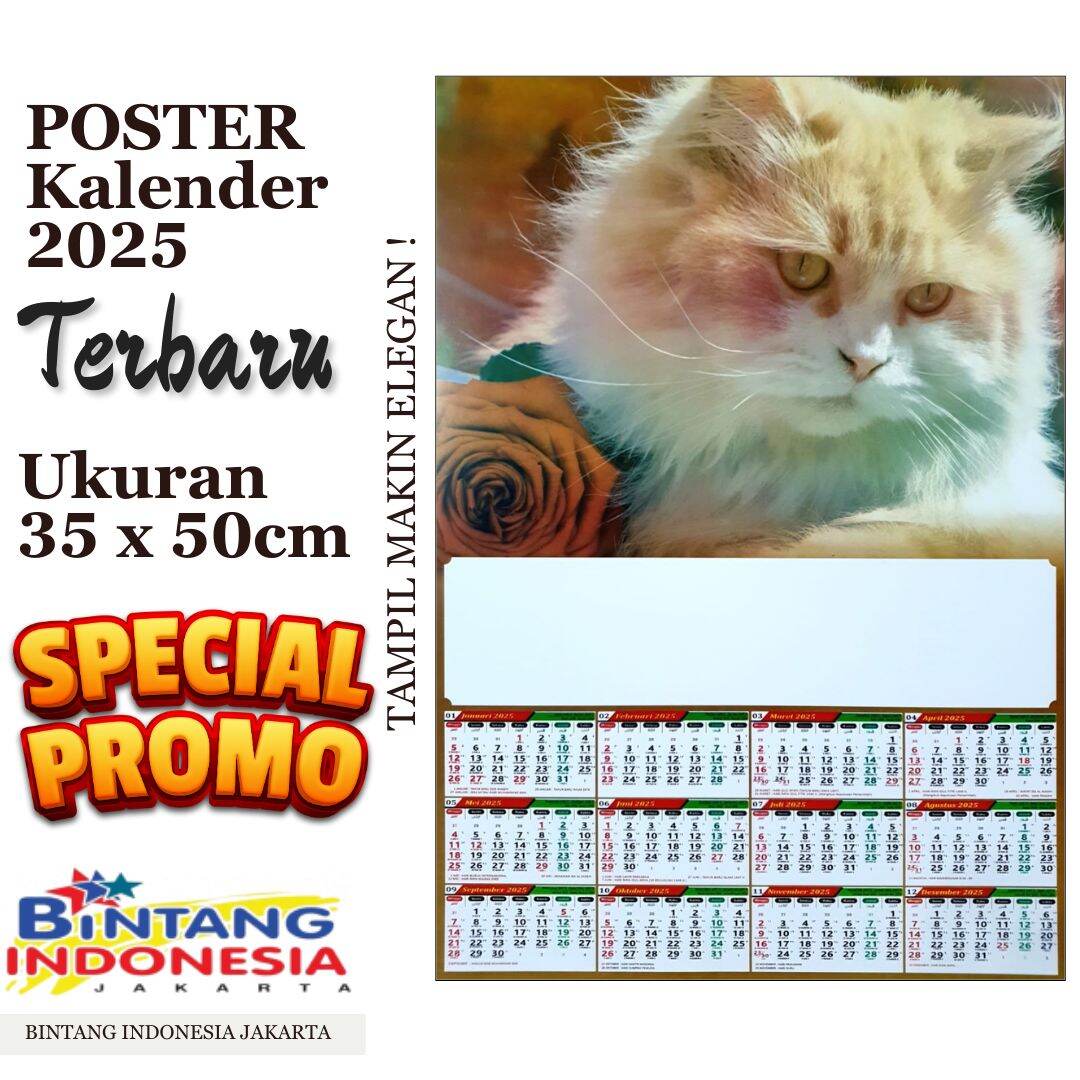 Poster Kalender 2025 terbaru | Lazada Indonesia