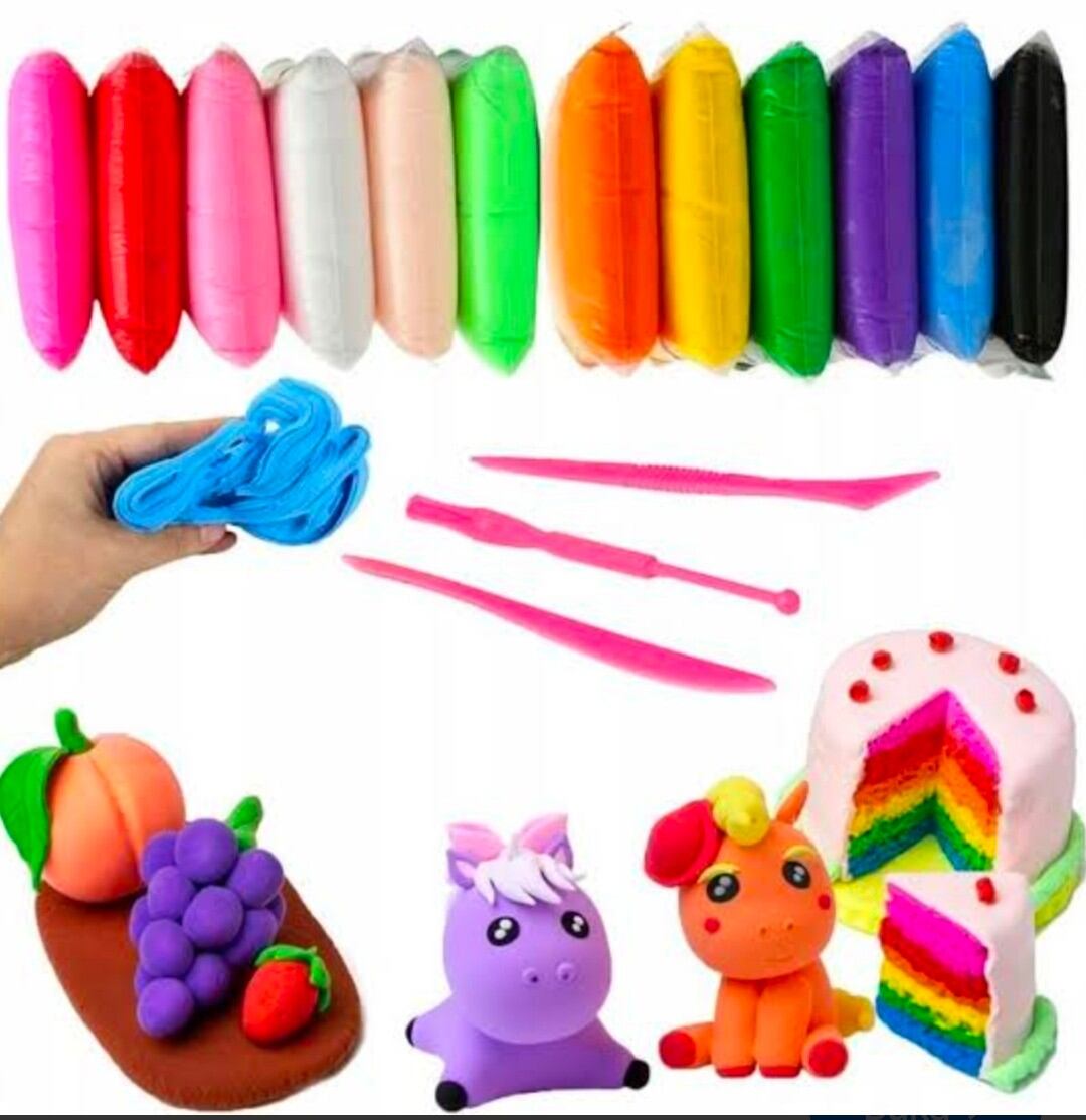 [FREE 1 CLAY] Alat ukir tanah liat Pisau mainan set isi 3 DIY MURAH COD