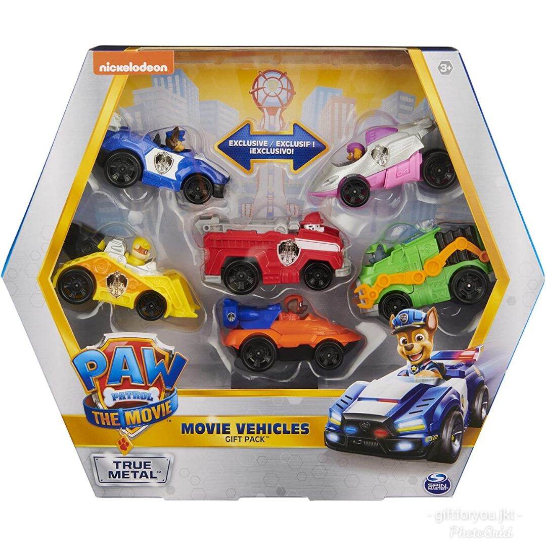 paw patrol true metal cars list