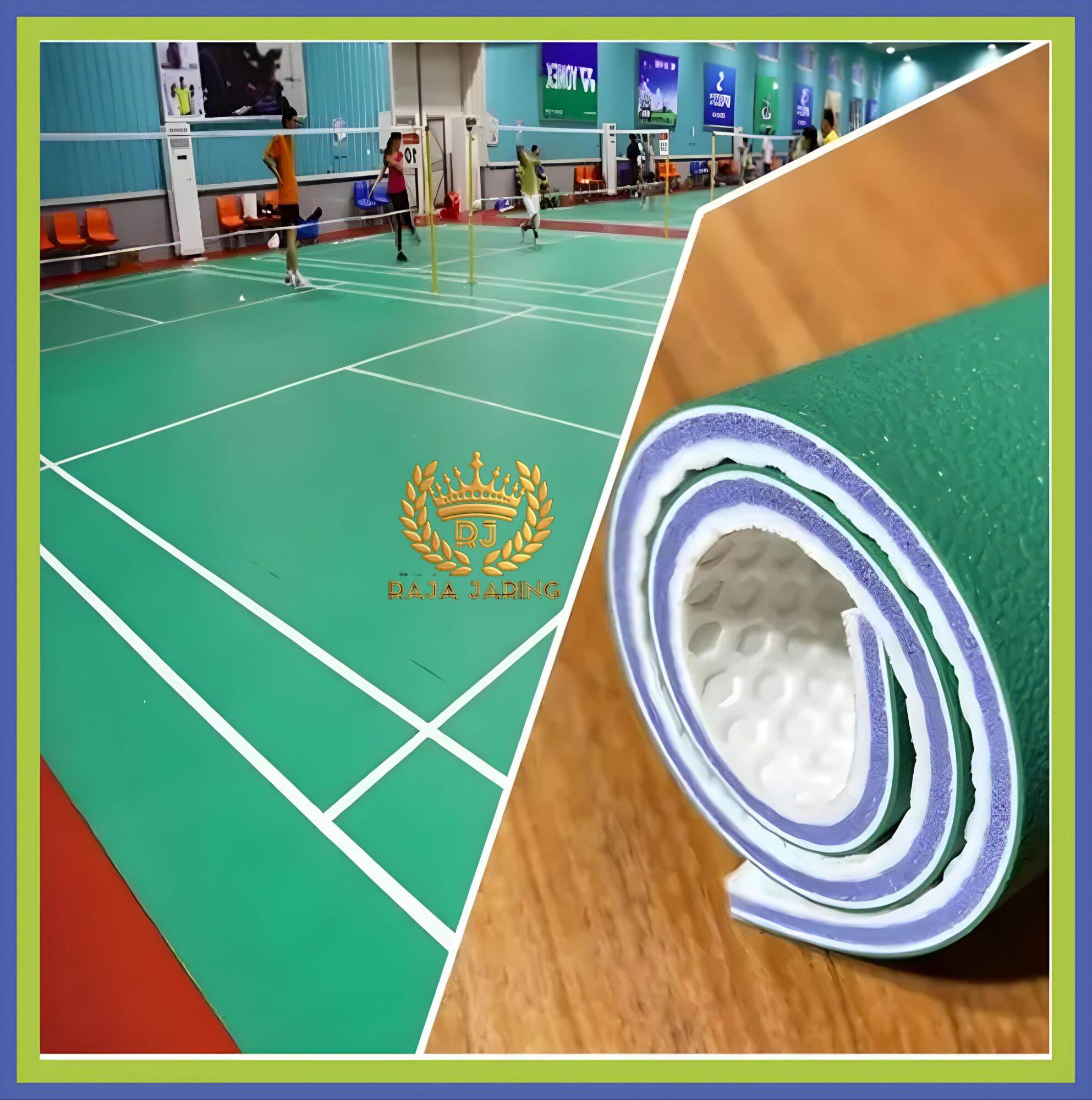 Karpet Vinyl Lantai Lapangan basket voli badminton olahraga