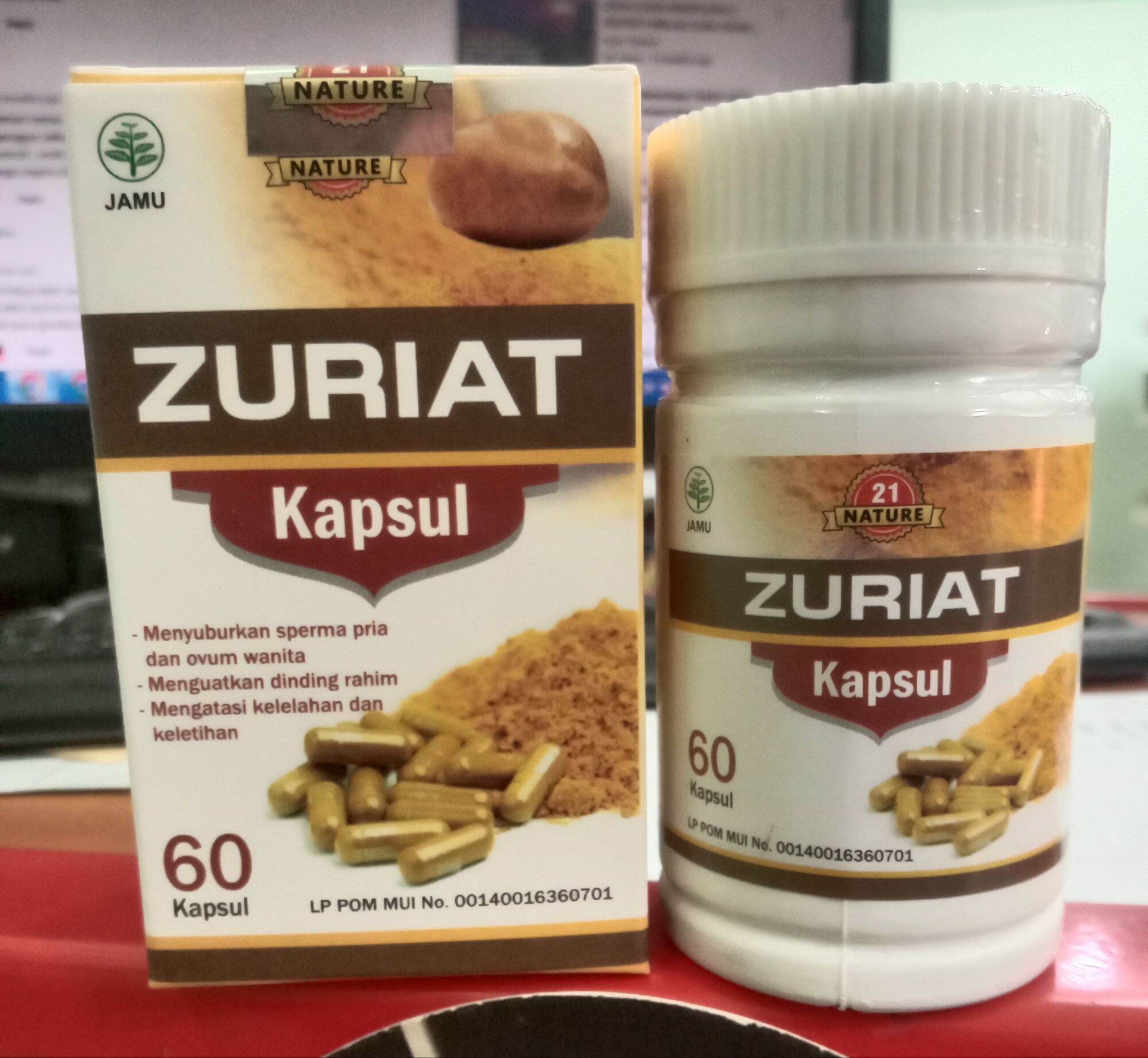 Zuriat Kapsul | Zurima Isi 60 kapsul | Herbal Kesuburan Pria dan Wanita | Herbal promil | Original
