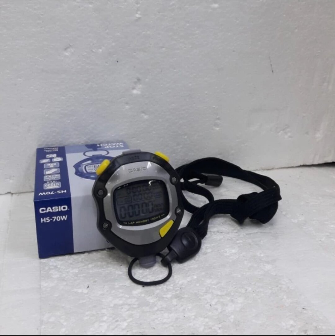 CASIO STOPWATCH HS 70 W WATER RESISTANT 5 BAR Lazada Indonesia