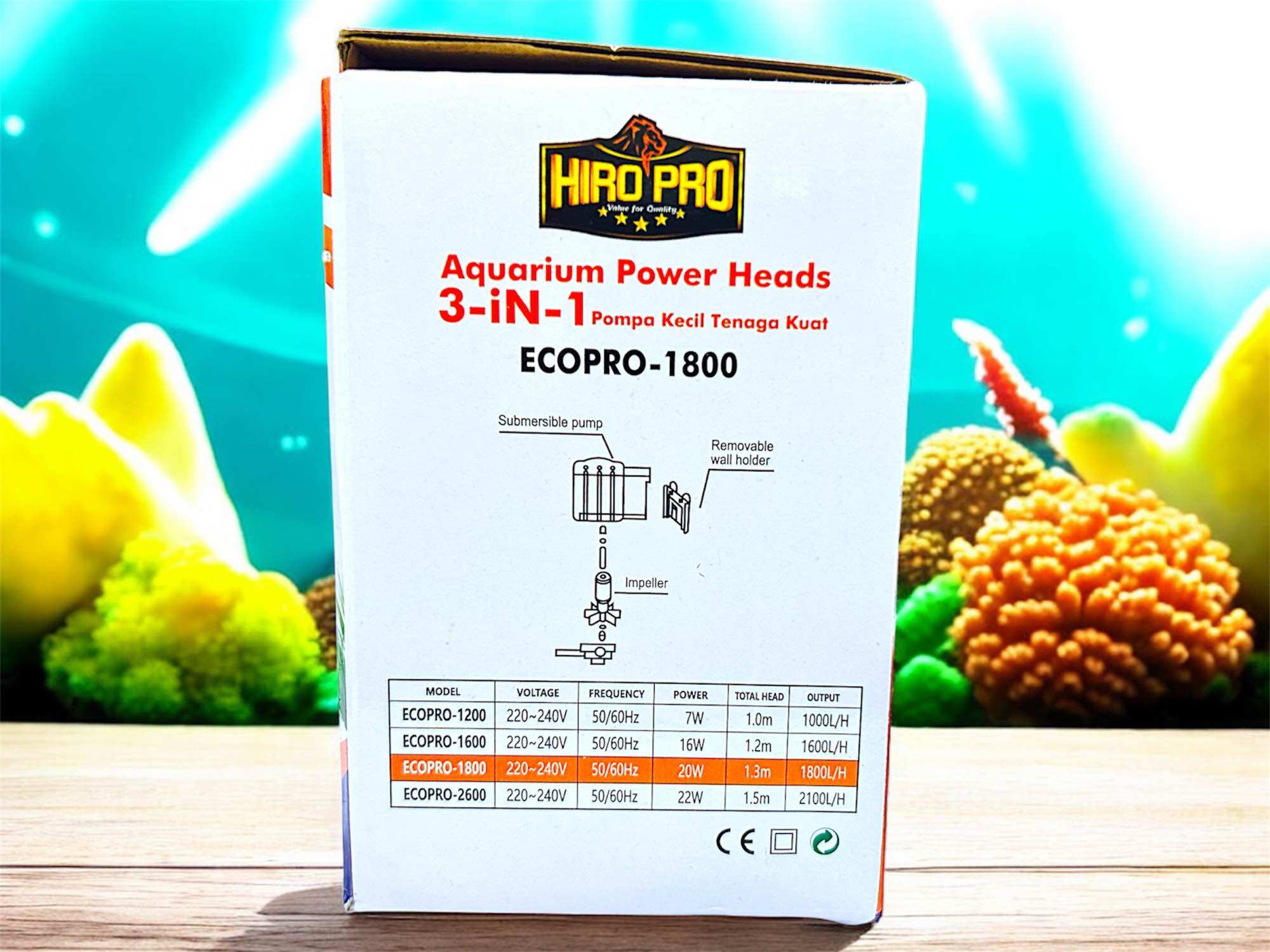 HIRO PRO ECO 1800 POMPA KOLAM AQUARIUM POWER HEAD