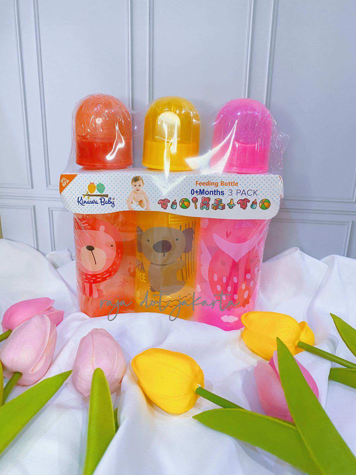 bundling harga 3 BOTOL susu bpa free 240ml warna kinawa