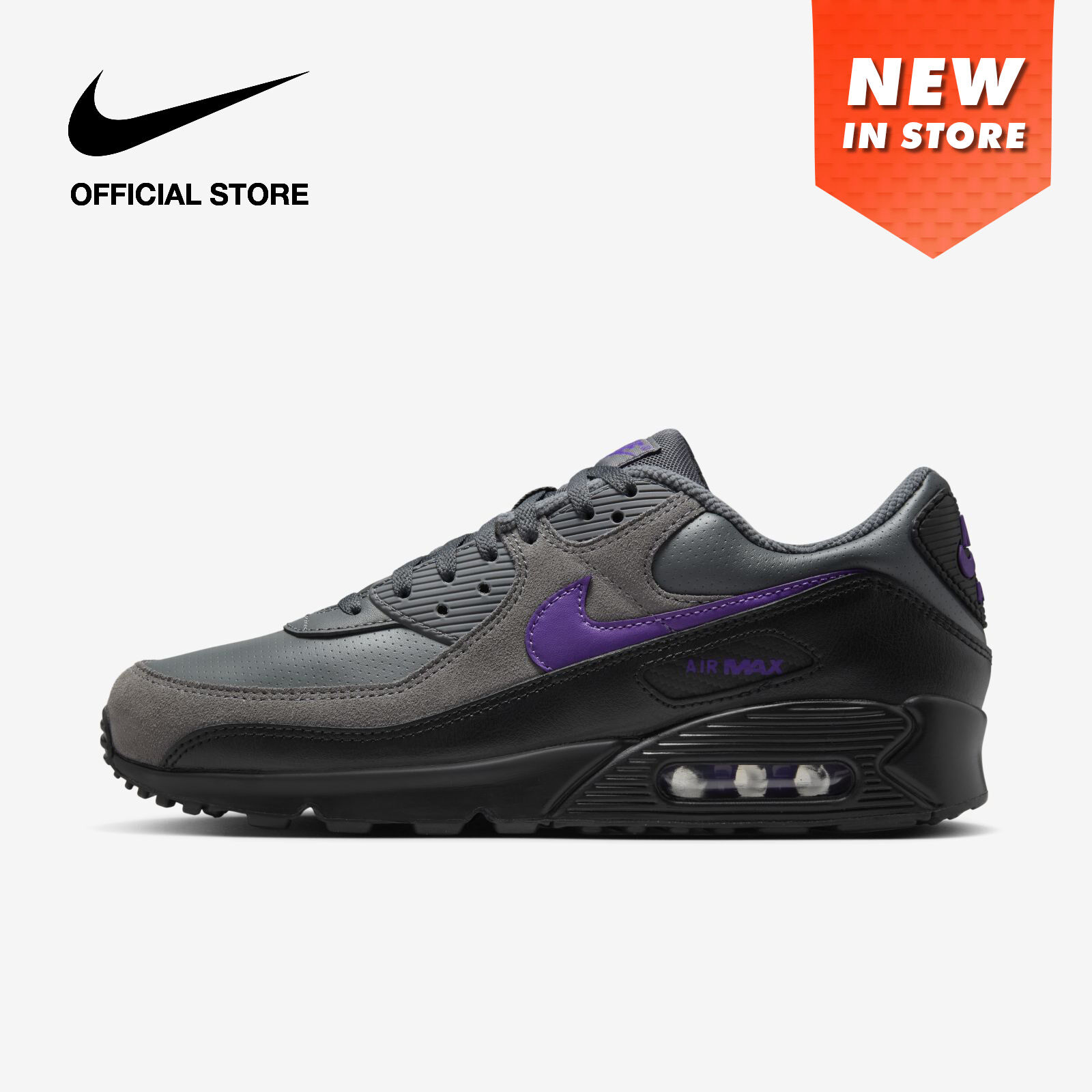 Sepatu Air Max 90 Essential Black Grey White Jual Nike Air Max 90