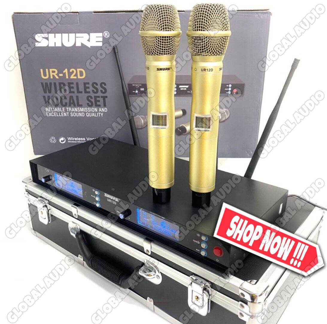 Mic wireless shure UR 12D Handheld Free Koper Ur 12 d Shure Mic