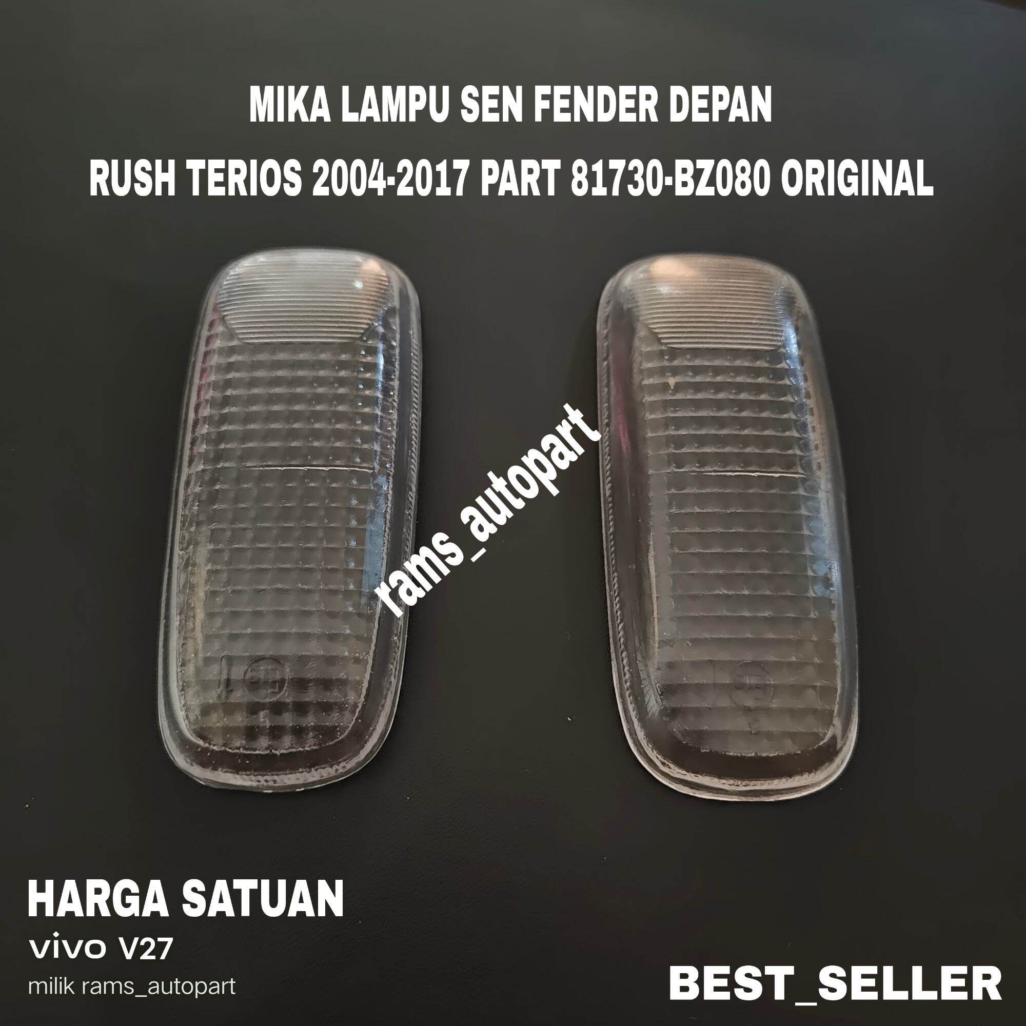 Mika Lampu sen samping fender depan RUSH TERIOS 2004-2017 original part 81730-BZ080 Harga 50,000 rupiah*Gratis Ongkir