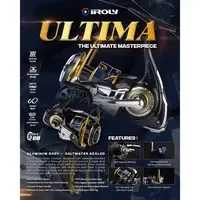 REEL IROLY ULTIMA SALTWATER & ALUMUNIUM BODY POWER HANDLE
