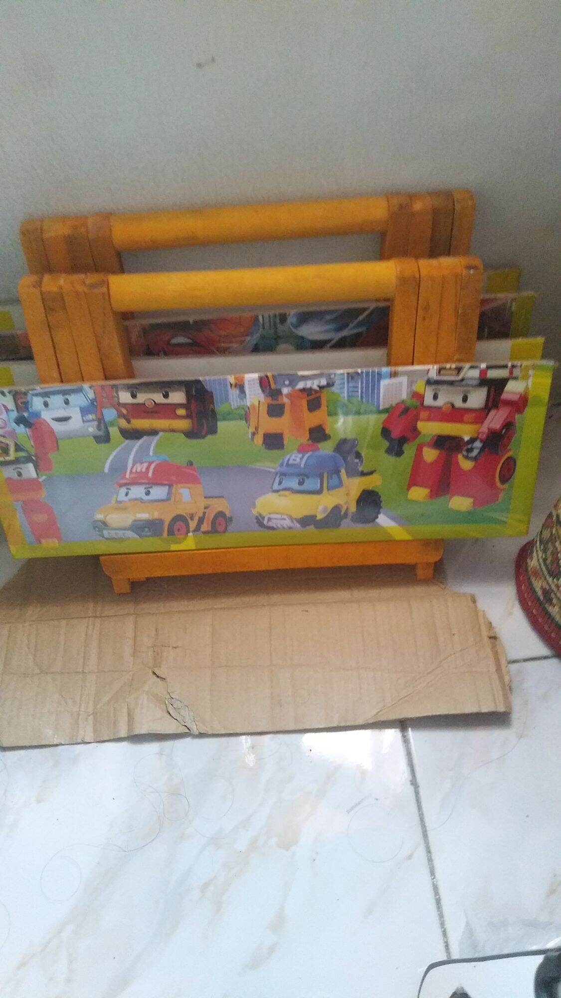 Meja Belajar Lipat kayu. 
