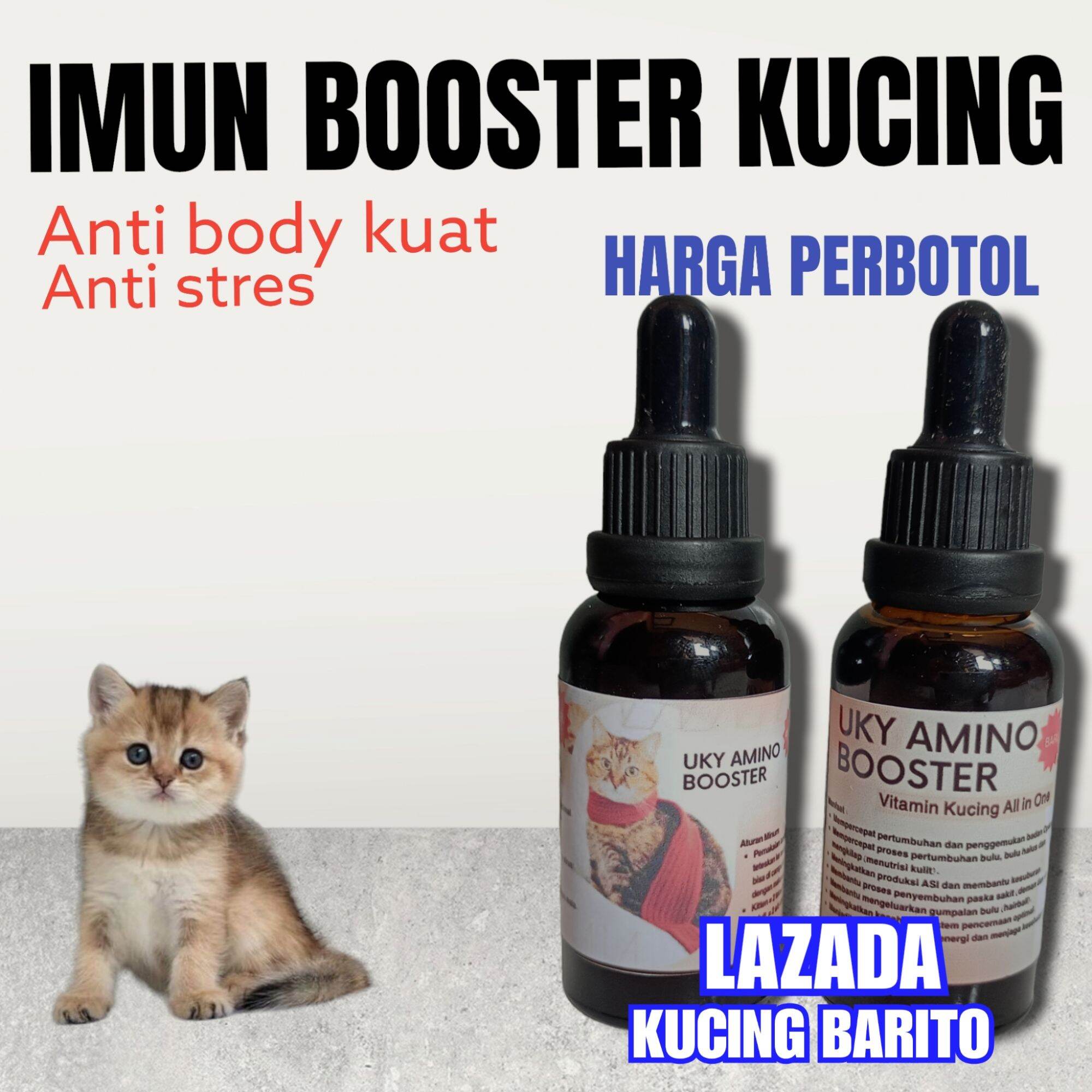 Vitamin Kucing Imun Booster Uky Amino Cat Multivitamin Omega Lazada