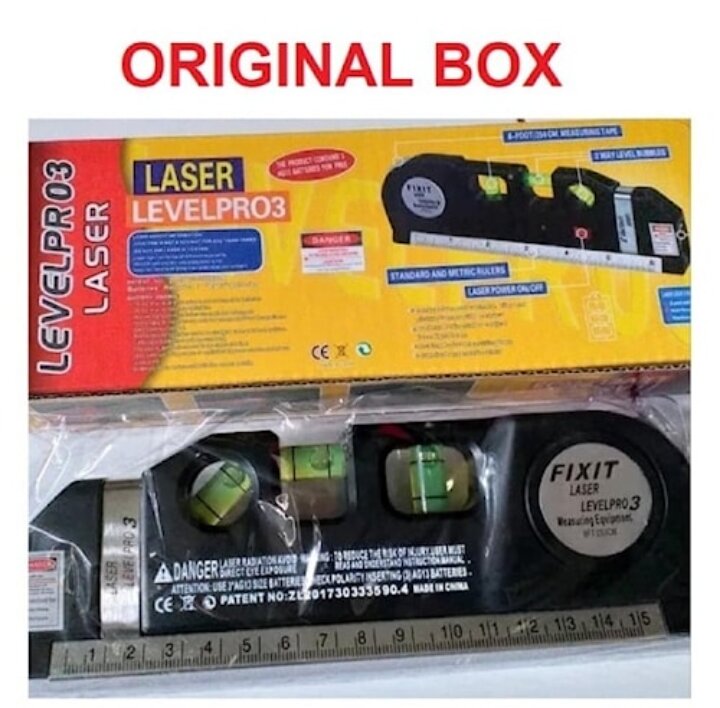 Fixit Laser Level pro 3 meteran laser alat ukur praktis Lazada Indonesia
