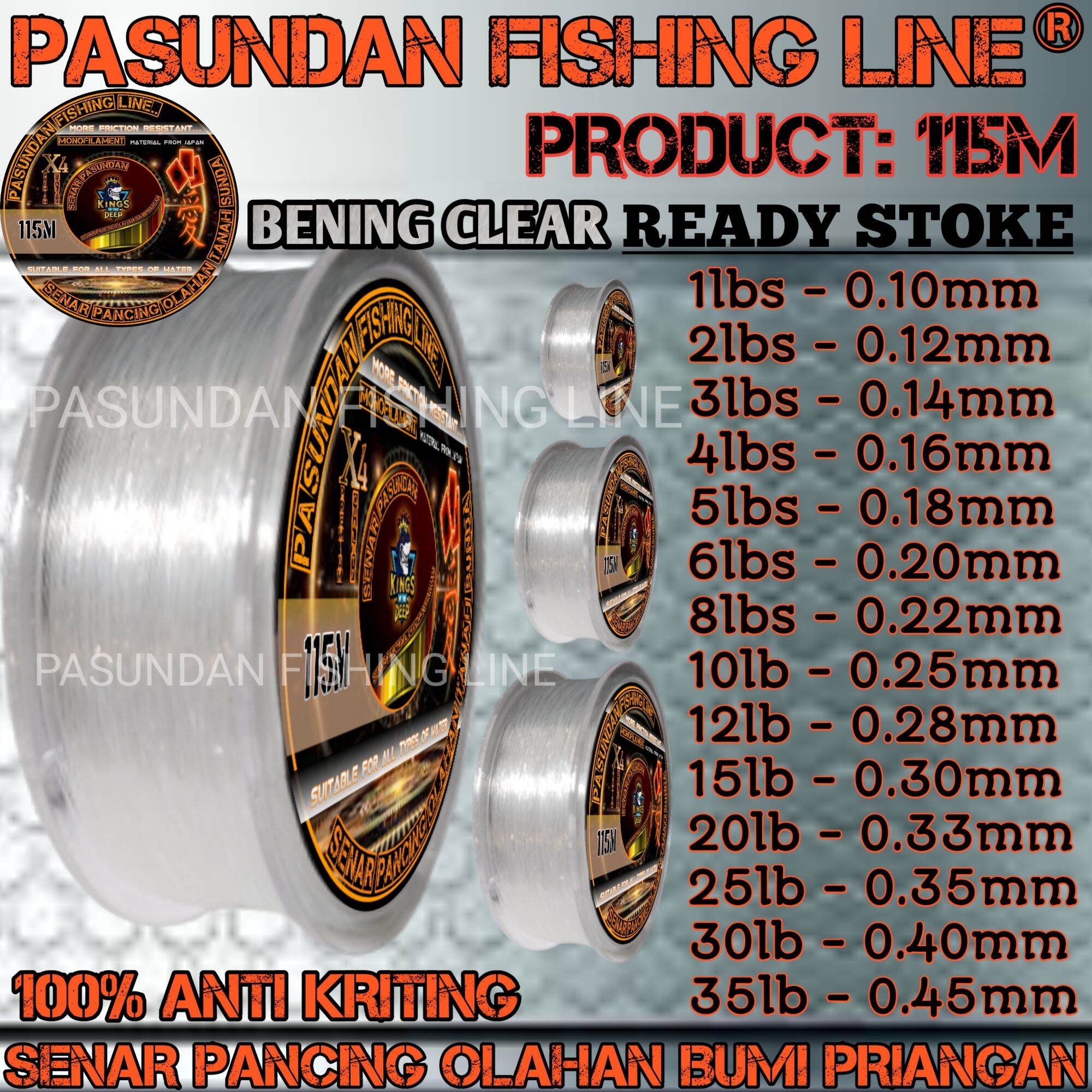 PASUNDAN FISHING LINE WARNA PINK STABILO DOFF KENTAL (ROL BESAR