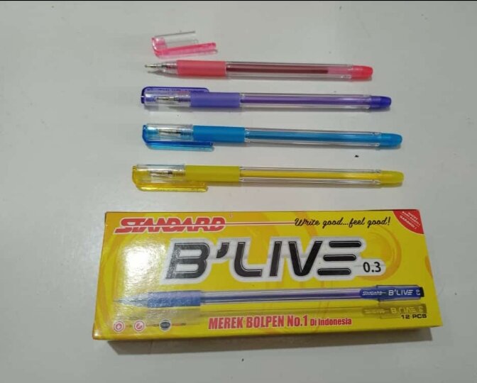 PULPEN B-LIVE Jual/pak Isi 12 | Lazada Indonesia