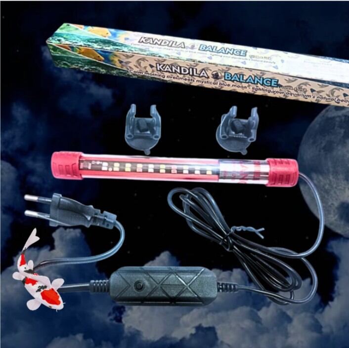 LAMPU KANDILA BALANCE B 020 / B 030 / B 040 / B 050 / B 060 LED AQUARIUM + UVA & UVB 3X GANTI WARNA LIGHTING NARURAL BEAUTY