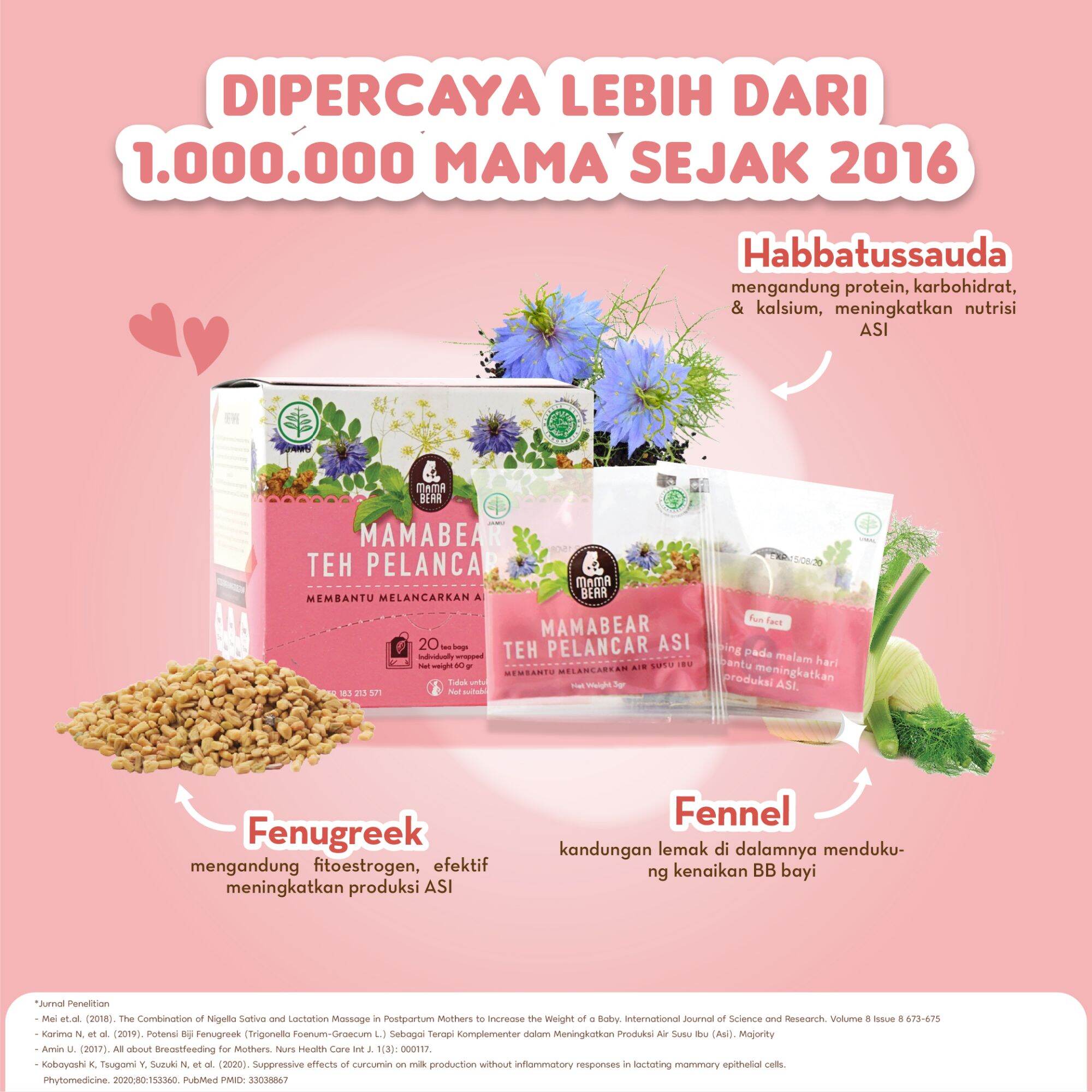 TEH PELANCAR ASI MAMABEAR ASI BOOSTER MAMABEAR | Lazada Indonesia