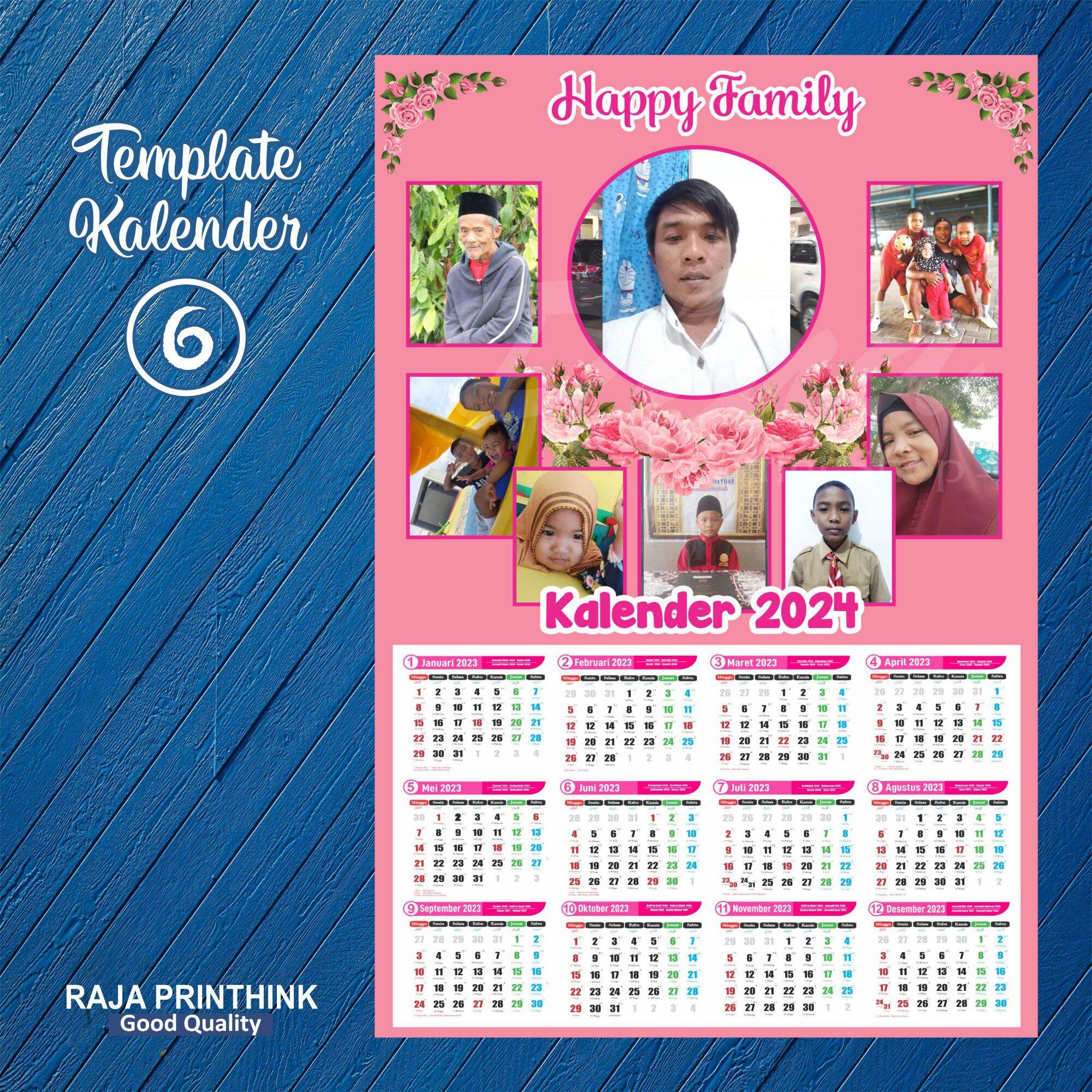 Kalender 2024 Custom Pakai Foto / Cetak Kalender 2024 Custom Unik ...