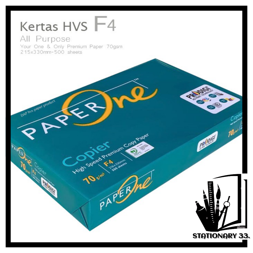 Kertas Hvs F4 75 Gram Paper One Per 200 Lembar Lazada Indonesia